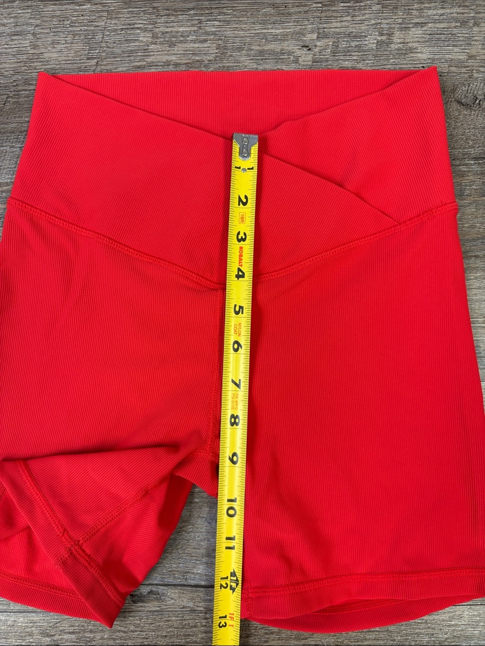 WILO The Label Red Ribbed Sports Bra & High Rise Biker Shorts Set Size S - Picture 7 of 11